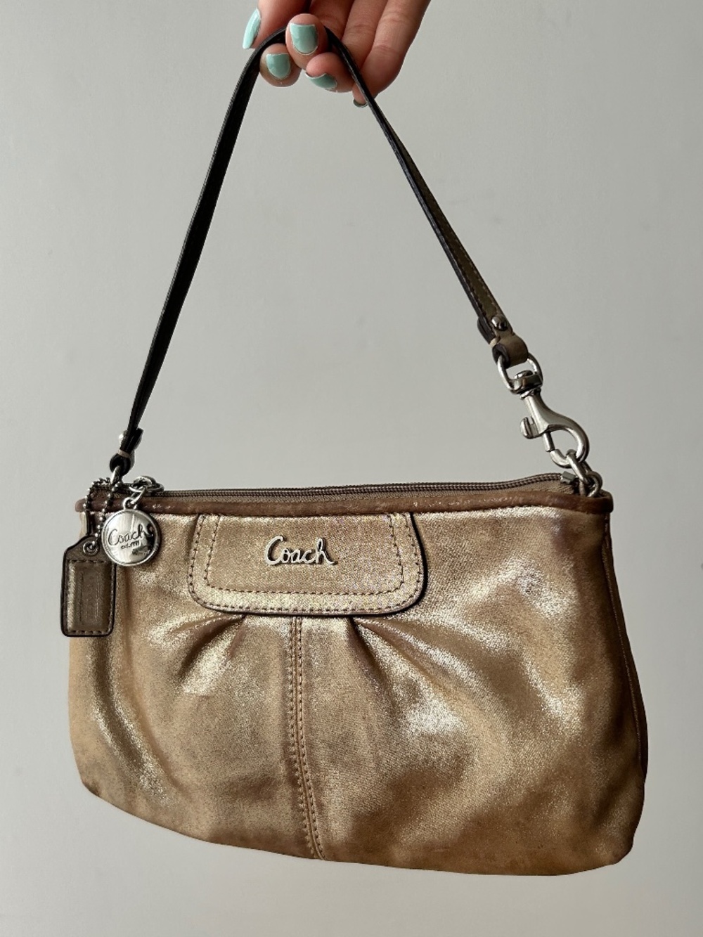 Coach Brown Ashley Shoulder Bag | Silver Hardware
